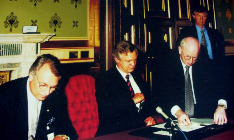 The beginning of the history. A memorandum on the transfer of the British station to Ukraine was signed 25 years ago