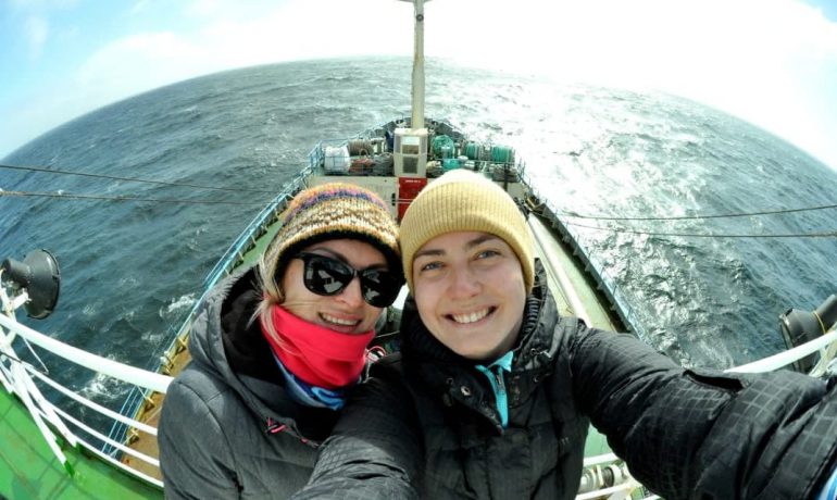 Ukrainian women biologists who explored the Southern ocean for 4 months return home with a catch