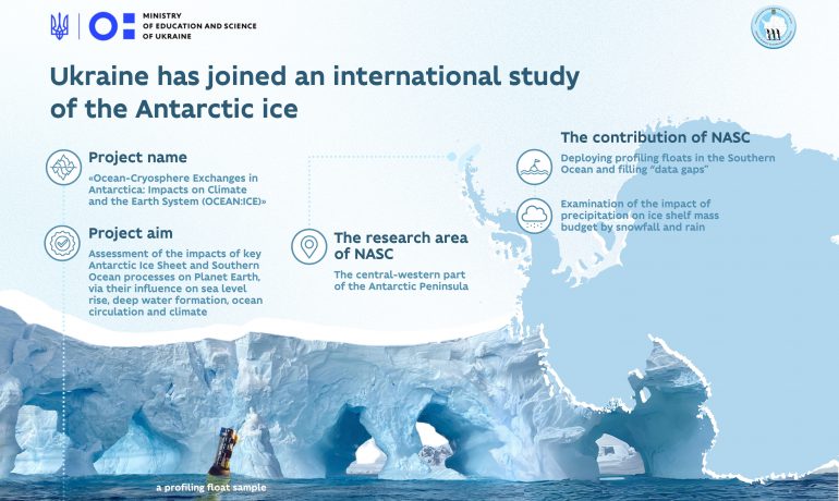 Ukraine has joined an important international study of the Antarctic ice
