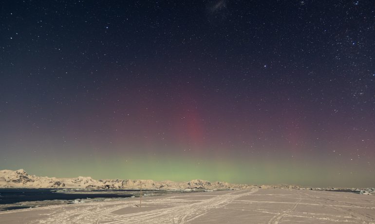 Can be seen extremely rarely: an aurora was recorded near Vernadsky